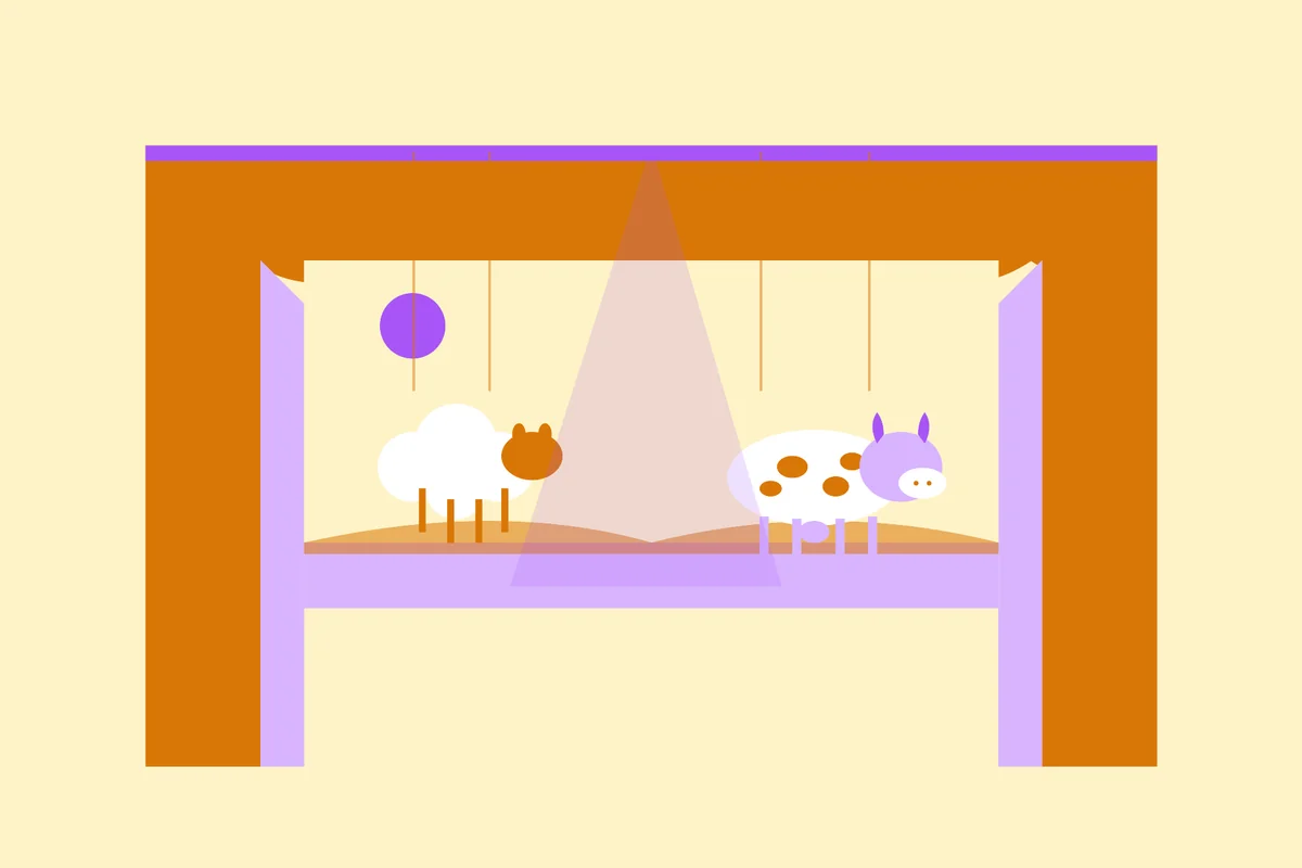 Découverte des animaux de la ferme avec les marionnettes.